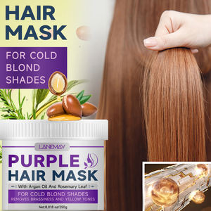 <span class=keywords><strong>Mascarilla</strong></span> capilar púrpura orgánica de 250ml, colágeno con aceite de argán, romero, <span class=keywords><strong>cabello</strong></span> plateado o rubio seco, sin amarillo, fortalece la raíz del <span class=keywords><strong>cabello</strong></span> - Product Image 4