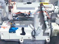 Machine à coudre interlock à cylindre MYSEW W500-02BBD avec coupe-fil automatique, équipement industriel pour la production de t-shirts