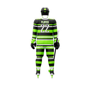 Nouveaux ensembles d'uniformes de hockey sur glace imprimés respirants de haute qualité, séchage rapide, personnalisables, service OEM - Product Image 2