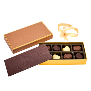 Boîte de 8 chocolats <span class=keywords><strong>au</strong></span> lait, chocolats noirs, chocolats à la noix de coco et bonbons, emballage cadeau pour anniversaire, mariage - Product Image 5