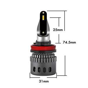 Phare LED NS-5S-K3-H8 sans conducteur externe accessoires de <span class=keywords><strong>voiture</strong></span> pas de conception de tube de lumière très mince éblouissante adaptée pour camion et moto - Product Image 4