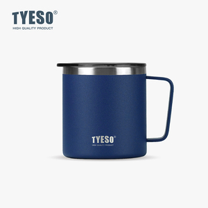 <span class=keywords><strong>Tyeso</strong></span> แก้วกาแฟสแตนเลสเก็บความร้อนผนังสองชั้นขนาด14ออนซ์พร้อมที่จับและฝาปิดปราศจากสาร BPA สำหรับเดินทาง TS-8789B - Product Image 6