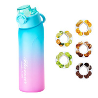Sportfles met opdruk, 720ml Tritan, met drukknopdeksel, vaatwasserbestendig, milieuvriendelijk, geschikt voor sportschool & buitengebruik
