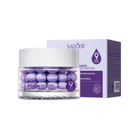 Crème Visage en Capsules PDRN avec Niacinamide, Collagène, Acide Hyaluronique, Hydratante et Éclaircissante pour la Peau