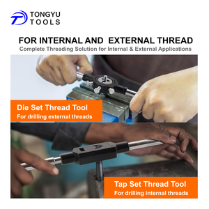 ชุดเครื่องมือต๊าปและได 45 ชิ้น ขนาดเมตริก M6-M24 ผลิตจากเหล็กอัลลอยด์คาร์บอนสูง สำหรับงานต๊าปเกลียวและงานเกลียวโลหะ - Product Image 6