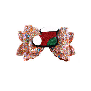 Barrettes à cheveux scintillantes de Noël pour filles coréennes, accessoires mignons pour enfants pour les fêtes - Product Image 1