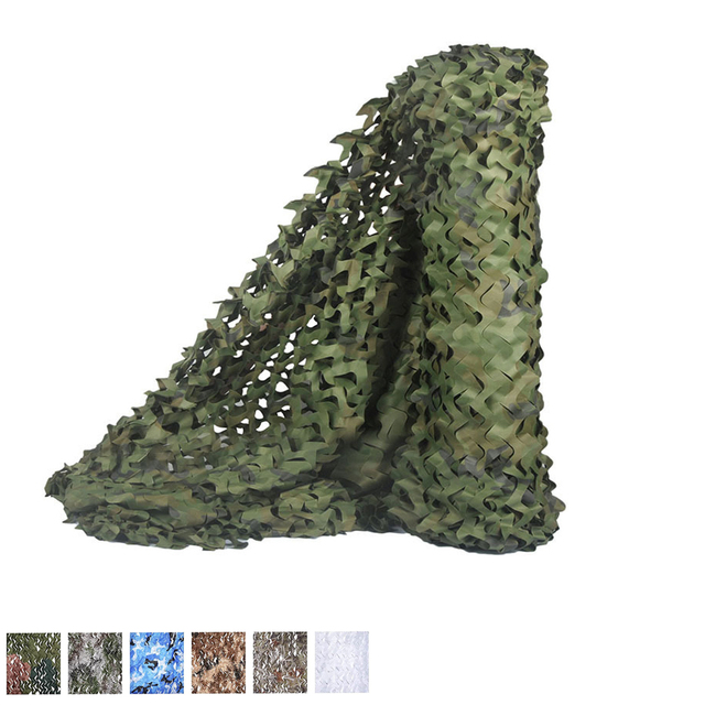Sturdyarmor Polyester Infrared Double Layer Thermal Tactical Anti Radar Shade Woodland Desert Snow Camouflage Net Grid Frame