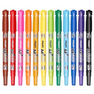 Marcadores SCA TM TWIN MARKER al por Mayor, a Base de Aceite, 12 Colores, Doble Punta, Extra Fino - Product Image 2