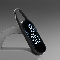 Nouvelle Horloge Murale Tactile LED Lumineuse Minimaliste Créative 2026 en Plastique, Style Montre de Poche Mignonne, Vente en Gros