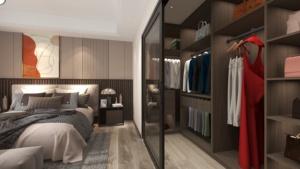 Armario de Dormitorio Extensible y Plegable de Alta Calidad, Resistente a la Humedad, con Tablero HDF MR, para Villa - Product Image 3