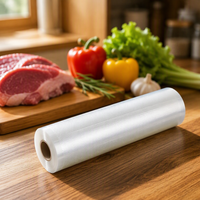 Film sous vide texturé imprimé sur mesure pour la conservation de la viande et des fruits de mer, haute barrière, vente en gros directe d'usine
