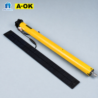 Moteur tubulaire pour stores enrouleurs motorisés A-OK AM45-20/12-R-ES-E-Z, électronique, métallique, Zigbee, batterie lithium intégrée, 45 mm