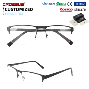 <span class=keywords><strong>Gafas</strong></span> de Lectura Unisex de Alta Calidad, Cómodas, Duraderas, Modernas, Retro, <span class=keywords><strong>con</strong></span> Media Montura Metálica y Bisagras de Resorte <span class=keywords><strong>para</strong></span> Hombre - Product Image 1
