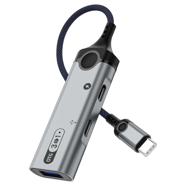 Universal 3 in 1 OTG Adapter USB Type C to USB 3.0 type c charging U Disk Data Transmission for Phone Android Laptop