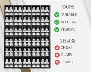 Vitrina de Madera Personalizada para Exhibición de Gafas, Fabricante OEM, Vitrina para Minifiguras <span class=keywords><strong>Lego</strong></span>, Caja de Exhibición de Pared para Mini Juguetes - Product Image 4