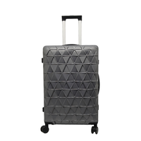 Ensemble de bagages de voyage 3 pièces de style Alien mécanique gris, valise à roulettes de haute qualité en PC + cadre en aluminium, serrure TSA, étanche