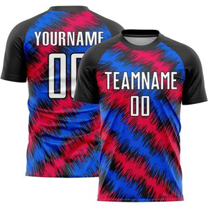 Maillot de football personnalisé avec nom et numéro, ensemble uniforme sublimé anti-humidité pour adultes et jeunes, tailles XXS-5XL - Product Image 2