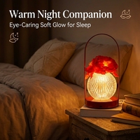 Lampe de nuit LED Camélia, lampe de table créative, batterie intégrée, commande tactile, design luxueux, cadeau d'anniversaire pour filles, meilleures amies