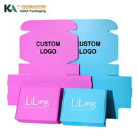 Caja de Envío de Cartón Corrugado Rosa con Logotipo Personalizado Impreso por Ambos Lados para Cosméticos de Comercio Electrónico por KAKA