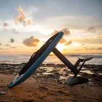 Nouvelle arrivée : planche à foil électrique en fibre de carbone, planche de surf hydrofoil électrique, planche de surf volante alimentée par batterie pour les sports nautiques en mer et en lac