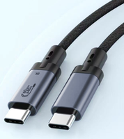 Cable USB4 Tipo C a Tipo C de Función Completa, Transferencia de Datos de 40 Gbps, Carga Rápida PD de 240 W, Cable de Pantalla de Video de 8K a 60 Hz