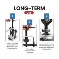 Kit extracteur de moyeu à 3 mors, extracteur de roue dentée, outils de précision pour véhicules, extracteur de roulement interne et externe, outil manuel