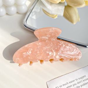 वाह शीला 9 सेमी बालों के पंजे क्लिप एसीटेट बालों के पंजे स्प्रिंग रंग क्लैव फैशन हेयर साजो - Product Image 5