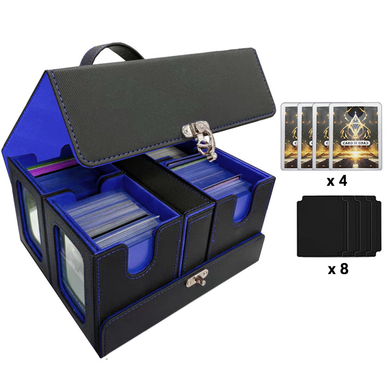 Intérieur noir + bleu