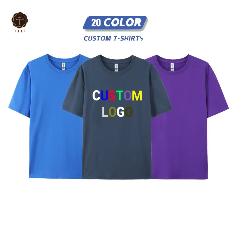 kundenspezifischer siebdruck logo-design t-shirt 100 % baumwolle einfarbig los t-shirts für herren großhandel beste qualität