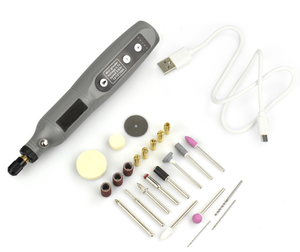 JANGKLIFE <span class=keywords><strong>Mini</strong></span> perceuse électrique rechargeable par USB, ensemble d'outils pratiques pour le bricolage, outils multifonctionnels de meulage et de polissage léger à 5 niveaux - Product Image 2