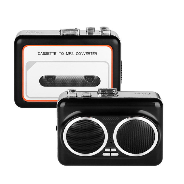 Factory Stereo Sound Built-in Speakers Portable Dual Speaker Cassette to MP3 Converter USB Flash Drive Audio Recorder
