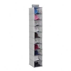 Good Quality Wardrobe Hanging Storage Sturdy Canvas 10 Shelves 20 Compartments Organizer for <b>Shoes</b> Clothes - Product Image 3