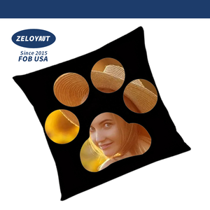 Zeloyaut 24H Vận Chuyển Tùy Chỉnh In Ấn 40*40 Và 45*45Cm Ngắn Sang Trọng Chân Gối Trường Hợp Khoảng Trống Thăng Hoa Vật Nuôi Chân Gối Trường Hợp - Product Image 6