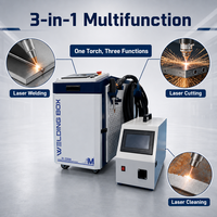 Équipement laser à fibre portable 4-en-1 Mingzu 1500W pour soudage, nettoyage, découpe et nettoyage de joints