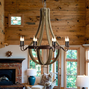 Plafonnier rétro européen et américain en <span class=keywords><strong>fer</strong></span> forgé, design simpliste, idéal pour une chambre à coucher - Product Image 1