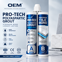 Mortier époxy anti-moisissure bicomposant, scellant époxy pour carrelage, étanche aux taches, pour le remplissage des joints de carrelage de cuisine et de salle de bain