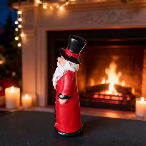 Figura de Papá Noel con Acabado Brillante, Decoración Navideña para Interiores, Regalo para Sala de Estar - Product Image 2