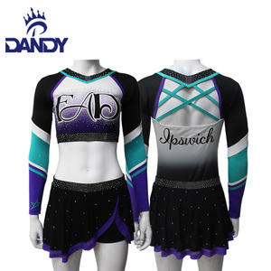 Bán Buôn Sexy Thạch Thăng Hoa Cổ Vũ Đồng Phục Chất Lượng Cao Tùy Chỉnh Cổ Vũ Trang Phục Khiêu Vũ Váy Cổ Vũ Đồng Phục - Product Image 3