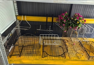 Scaffale Minimalista Rettangolare in <span class=keywords><strong>Ferro</strong></span>/Acciaio Inox da Parete Senza Foratura a Singolo Ripiano per Cucina con Scarico - Stile INS - Product Image 6