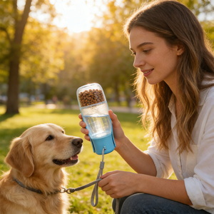 Eco-Friendly 3 in 1 Dog <b>Water</b> <b>Bottle</b> <b>Small</b> Animals Outdoor Use Pets Feeding Cat Food Foldable <b>Water</b> <b>Bottle</b> - Product Image 5