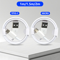 Câble de données USB-C vers Micro USB à chargement rapide avec logo personnalisé, blindage tressé, 1M 2M 3M, chargeur Tipo C, boîtes en papier, vente en gros
