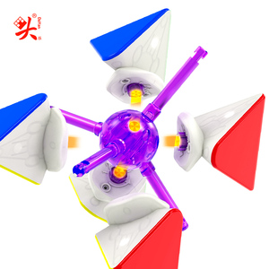 Dayan pyraminxes V3 maglev bóng lõi UV tráng từ tốc độ <span class=keywords><strong>Cube</strong></span> thần tài đồ chơi giáo dục tam giác nhựa CUBO magico câu đố - Product Image 5