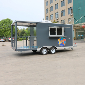 Chariot de restauration mobile Chammp OEM avec cuisine complète pour café, snacks, pizzas, tacos, BBQ, hot-dogs et glaces - Product Image 1