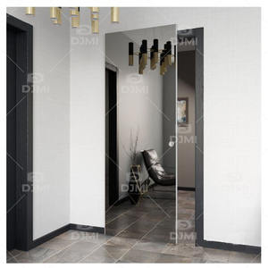Cina Top produttore personalizzato camera interna in legno e specchio porta interna nascosta fantasma pista porta scorrevole per le case - Product Image 2