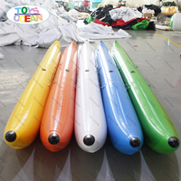 Nouveau design de mini kayak gonflable, bouée flottante en forme de banane, ponton gonflable pour la pêche