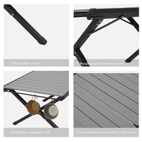Table de camping Igt pliable en aluminium détachable portable d'extérieur de haute qualité en gros