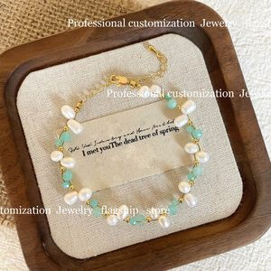 Beaded <b>Bracelet</b> Imitation Pearl Gold Plated Women's Trendy Fashion Jewelry Elegant Light Accessory - Product Image 3