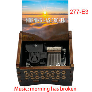 La mañana ha roto la caja de música de madera con cuerda, movimiento de 18 notas, Canción de cantante famosa, recuerdo especial para regalos de Navidad familiares - Product Image 6