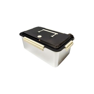 Food Storage <b>Container</b> Rectangle Clip On Lid With Handle For Travel Solid Color - Product Image 5