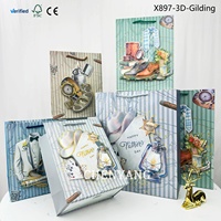 Sacs en papier de luxe imprimés sur mesure avec votre propre logo, aseptiques, pour robes, parfums pour hommes, bougies, shopping